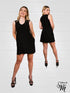 Cutout Shoulder Strap V Neck Midi Dress for Women - D026